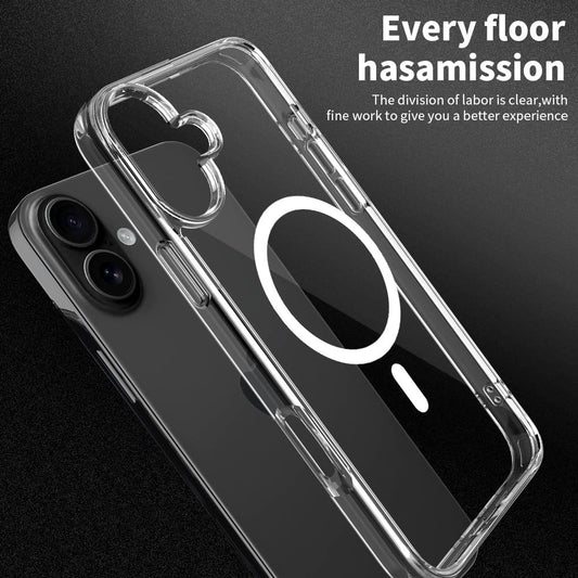 PIE's Premium Case for iPhone 16 Series - Military-Grade Drop Protection, Anti-Yellowing, Anti-Scratch, Slim Fit, Clear Case with Wallet Functionality.