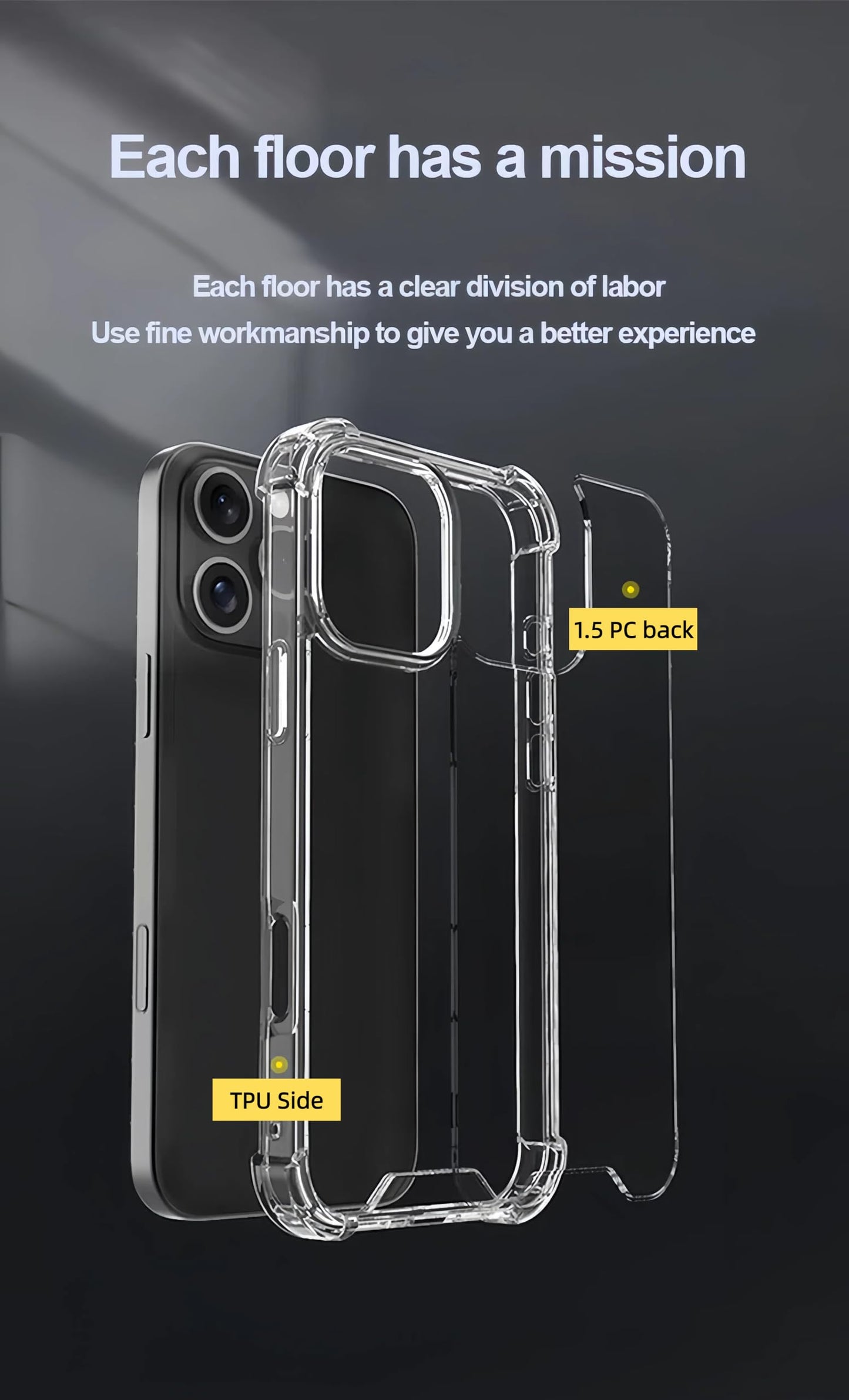 Prime PIE's Premium Clear Transparent Case for iPhone 16 Series - Military Grade Drop Protection, Anti-Yellowing, Magnetic Wireless Charging,2.2mm Thick Optical PC & TPU.