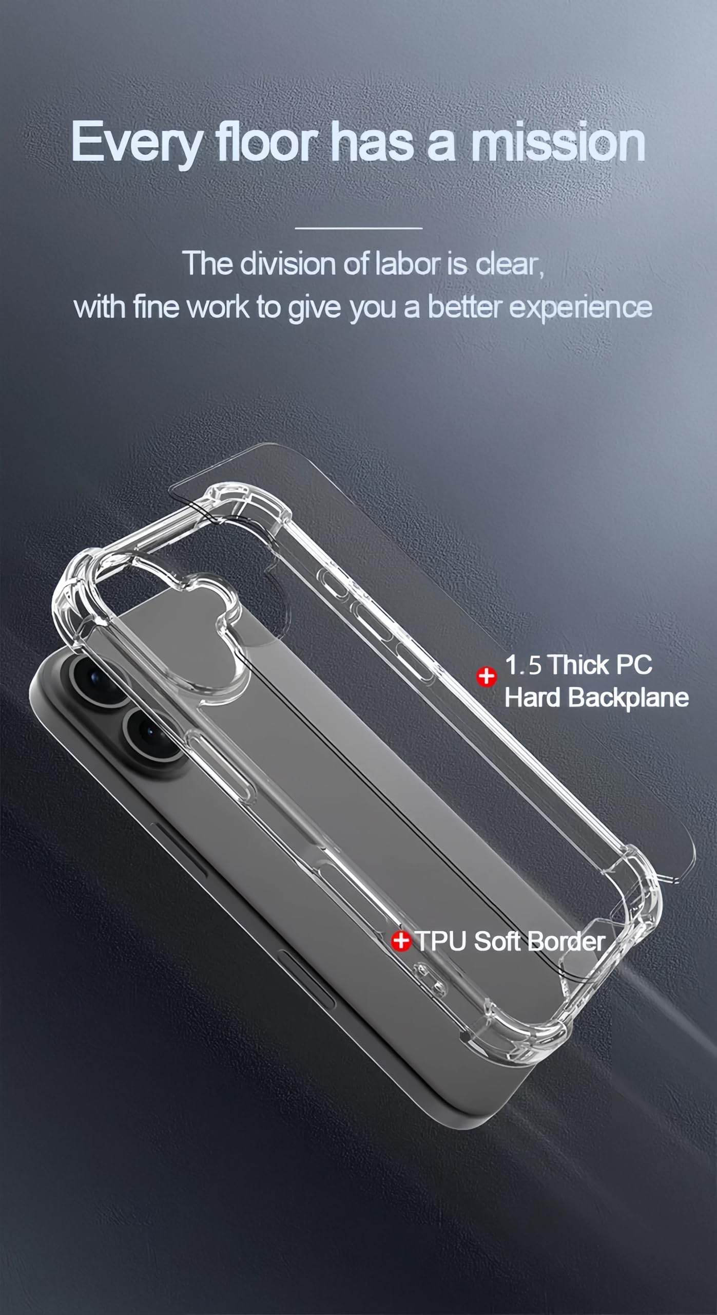 Prime PIE's Premium Clear Transparent Case for iPhone 16 Series - Military Grade Drop Protection, Anti-Yellowing, Magnetic Wireless Charging,2.2mm Thick Optical PC & TPU.