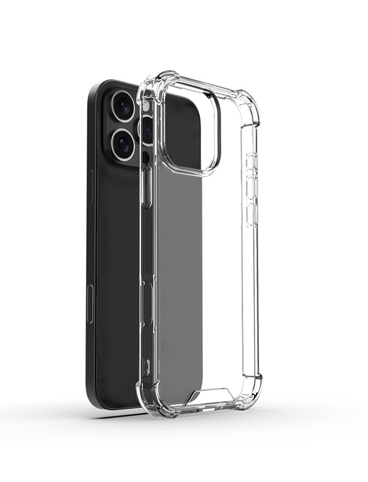 Prime PIE's Premium Clear Transparent Case for iPhone 16 Series - Military Grade Drop Protection, Anti-Yellowing, Magnetic Wireless Charging,2.2mm Thick Optical PC & TPU.