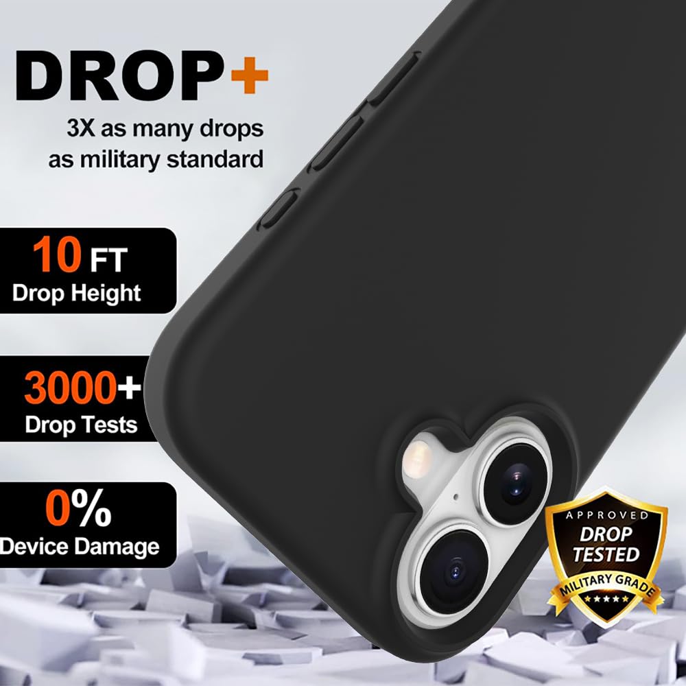 Premium Silicone Case for iPhone 16 Series - Ultra-Protective, Magnetic Charging Compatible, Scratch-Resistant & Drop Protection