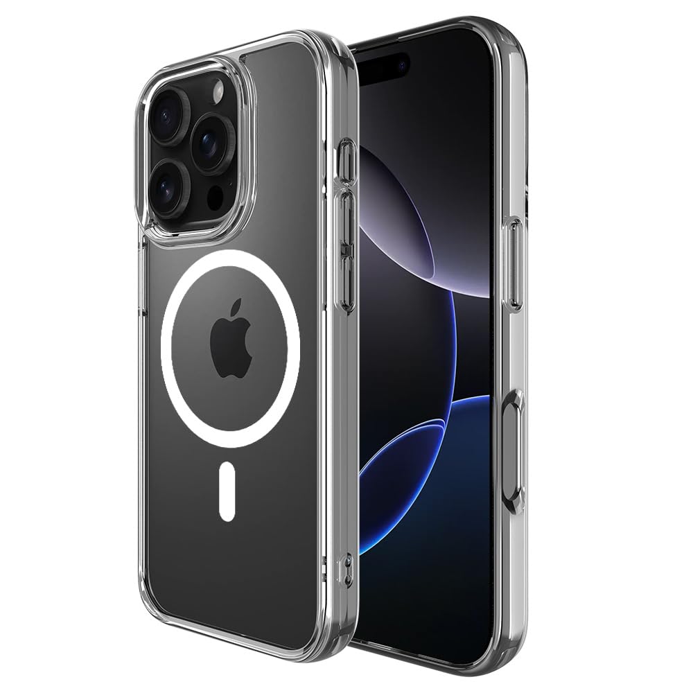 PIE's Premium Case for iPhone 16 Series - Military-Grade Drop Protection, Anti-Yellowing, Anti-Scratch, Slim Fit, Clear Case with Wallet Functionality.