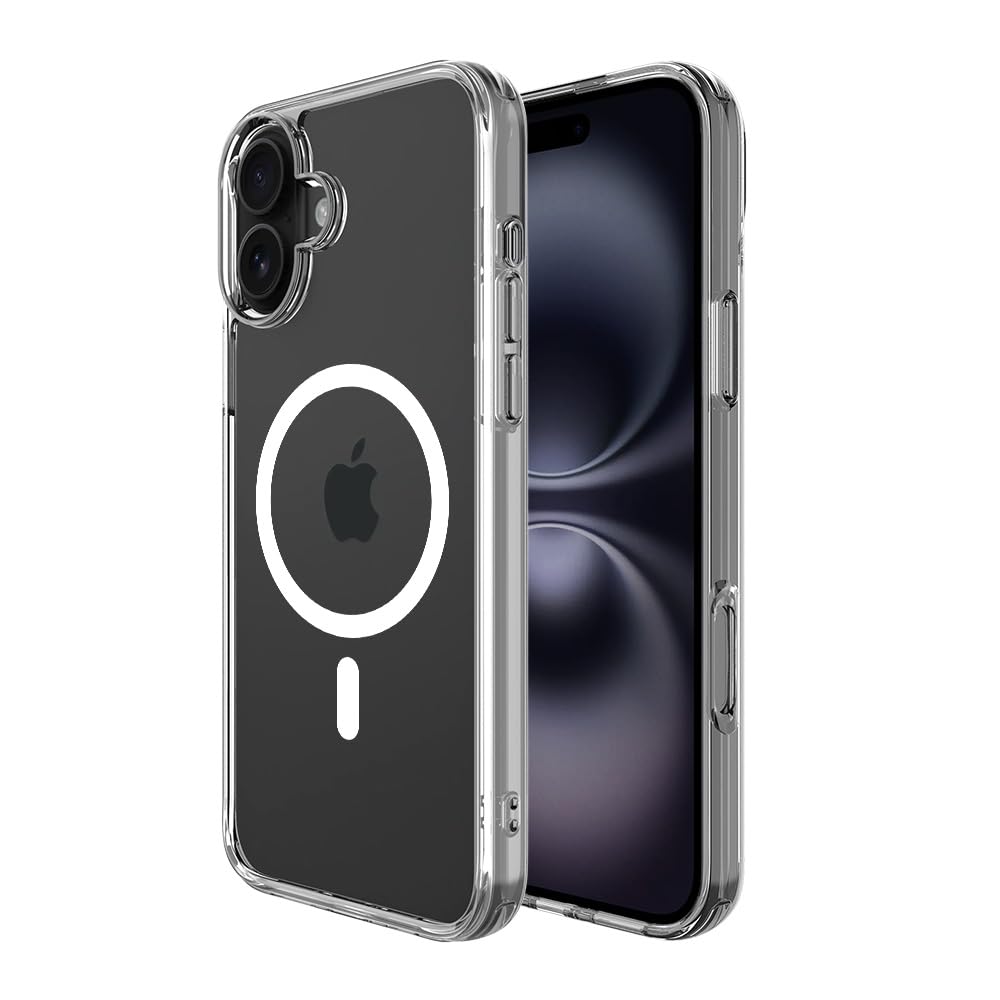 PIE's Premium Case for iPhone 16 Series - Military-Grade Drop Protection, Anti-Yellowing, Anti-Scratch, Slim Fit, Clear Case with Wallet Functionality.